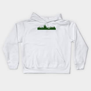 SANKT PETERSBURG Skyline in forest green Kids Hoodie